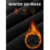 ROCKBROS Ski Mask Balaclava Winter Mask for Men Baclava Cold Weather Thermal Black