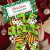 Festive Multi-Pattern Christmas Tree Bow - Large 13" x 44" Holiday Topper