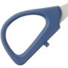 Clover Patchwork Scissors: Mini, Steel, Silver/Blue, 1,4.5in
