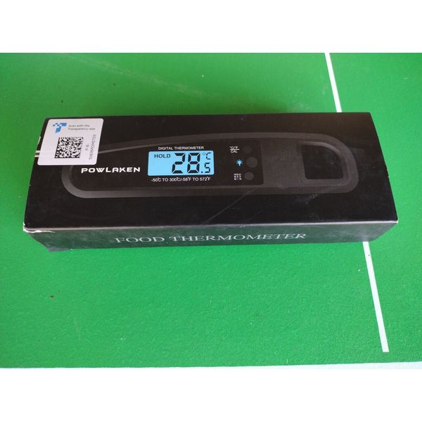 Instant Read Digital Thermometer for Kitchen Cooking - Black NEW