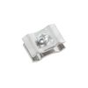 Dazzling Displays Chrome Grid Panel Clips (4 Pack) - Essential Grid Wall Accessory for Secure Grid Panel Installation for Home, Retail or Tradeshow Use