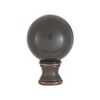 B&P Lamp® Smooth Ball Design, 32mm Solid Brass Finial, Oiled Bronze Finish
