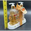 Pure Passion Gingerbread People Soap Lotion Crème Brûlée Ceramic Base Refillable