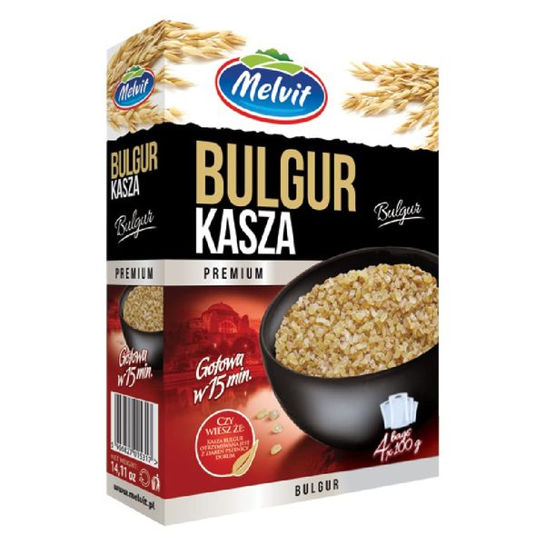 Melvit Bulgur Durum Wheat Bulgur Groats 100gx4