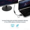 STARTECH.COM HD2DP - HDMI to DisplayPort Converter - 4K