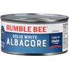 Bumble Bee Solid White Albacore Tuna in Water, 12 oz Can - Wild Caught Tuna - 21g Protein per Serving - Non-GMO Project Verified, Gluten Free, Kosher - Great for Tuna Salad and Recipes