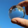 2 x 50mm Polished Clear Plastic Sphere Transparent Acrylic Solid Spheres Balls + Storage Pouch