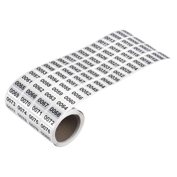 uxcell Number Sticker Stock Label Sheet Office Classification Number 1-2000