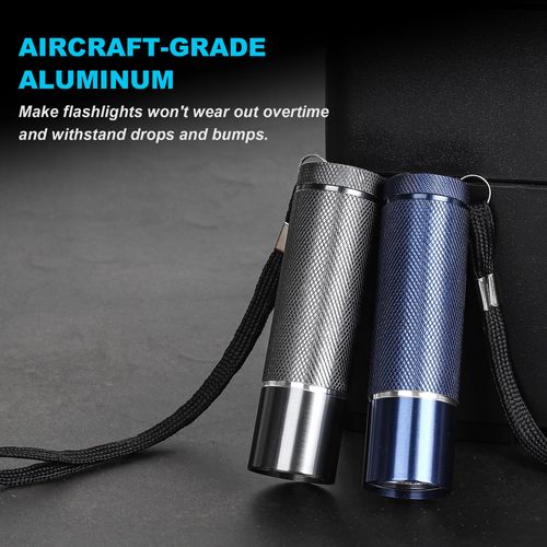 FASTPRO 12-Pack Mini Flashlights Set, Aluminum LED Flashlights with AAA Batteries Included & Pre-Installed, Super Bright 100 Lumen Flashlight for Party Favors, Kids Gift, Camping, Hurricane Supplies