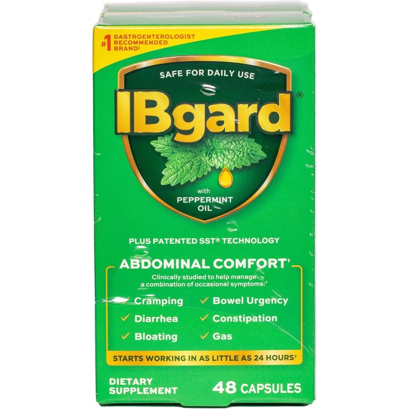 IBgard Gut Health Supplement, Peppermint Oil Capsules for Abdominal ...