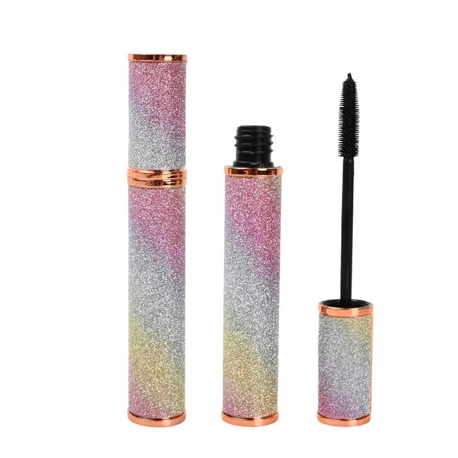 2 Pack Black Long Lasting Eyelash Mascara, 4D Silk Fiber Lash Mascara, Waterproof Smudge-Proof Mascara, Thickening Lengthening Mascara, for Longer & Thicker Lashes, Fashion Starry Sky Packaging (8g)