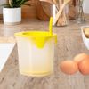 Bivoyud Multifunctional Egg White Separator Egg White Separator Egg White Whisk for Kitchen Baking Cooking Cream Separator Eggs Separator (White)