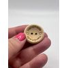 Wooden button needleminder | two pack | cross stitch accessory | handmade large and small
