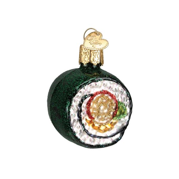 Old World Christmas Ornaments: Sushi Roll Glass Blown Ornaments for Christmas Tree (32110)