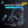 Wireless Gaming Headset, Over-Ear Stereo, RGB Mic, PS5 PC Switch Xbox