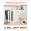 35QT Pullout Waste Container Under Cabinet Kitchen Bin Trash Can Soft Close