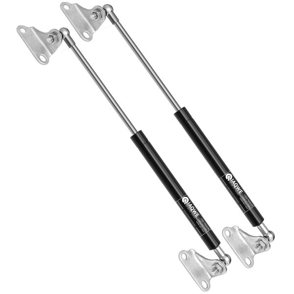 20 Inch 35Lbs/155N Gas Struts Springs Shocks with L-Type Mounts for Boat Cover RV Bed Storage Heavy Duty Tool Box Lid Trash Bin Outdoor Bench Cabinet Trap Door Trailer Floor Hatch 2pcs by IAQWE