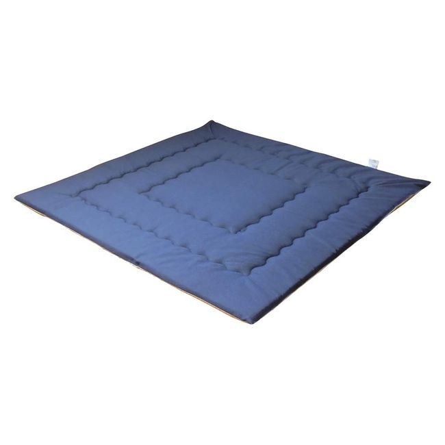 Sleeping Princess Kotatsu Shiki, Denim, Oban, Square, 39.4 x 39.4 inches (100 x 100 cm), Made in Japan, Polyester Solid Core Filling, Mini Mattress