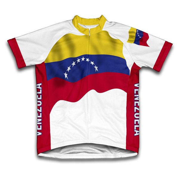 ScudoPro Venezuela Flag Short Sleeve Cycling Jersey for Men - Size XL