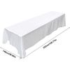 Rectangle Table Cover, Solid White, Heat Resistant, Table Cover, Clean Tablecloth, Reusable, Table Cloth, 5 Colors for Choice (White)
