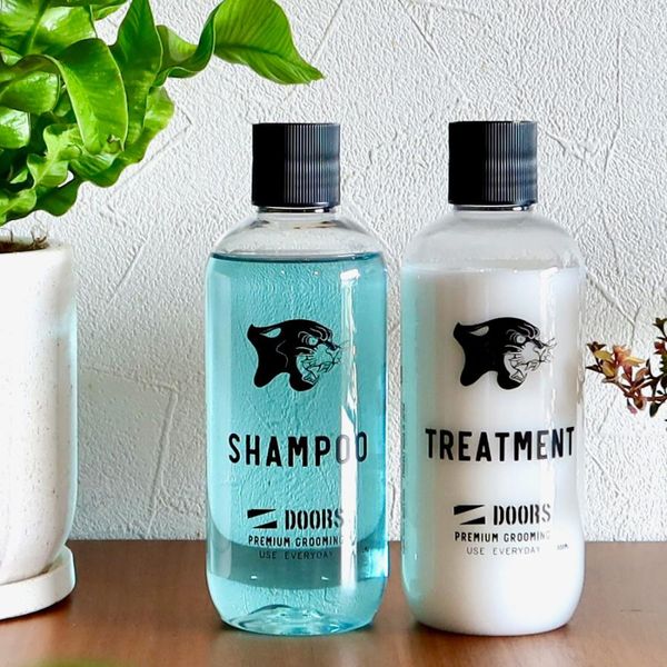 DOORS Shampoo 300ml + Treatment 300ml Men&#39;s Silicone-free shampoo Weakly acidic shampoo Weakly acidic treatment