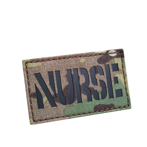 Nurse RN 2x3.5 IR Multicam OCP Medic EMS Patch