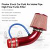 Car Cold Air Intake Filter Induction Set Pipe Power Flow Hose System Accessory