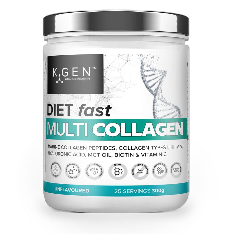K-GEN Multi Collagen Peptides Powder Hydrolyzed Grass Fed Bovine, Wild ...