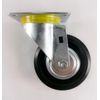 4" x 1-1/4" Plastic Rubber Wheel Caster - Swivel