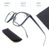 HAPJOYS Reading Glasses for Women Men Stylish Readers +1.75 Lightweight Reader Glasses for Reading 3 Pack Black/Tortoise/Clear Frame
