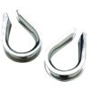 ROPE THIMBLE 1/2" Stainless Steel 2 per Card