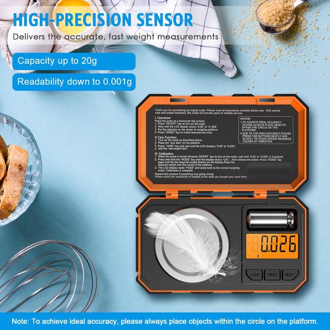 High Precision Professional Digital Milligram Scale 0.001g Mini