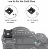 SmalRig 3-Pack Cold Shoe Mount Adapter  Bracket w/ 1/4" Thread for Camera Cage