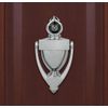 Door Knocker & Viewer 9/16" Bore, 220-Degree View Angle (5-1/2" Height, Chrome)