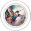 Hummingbird Paint Watercolor PopSockets PopGrip for MagSafe