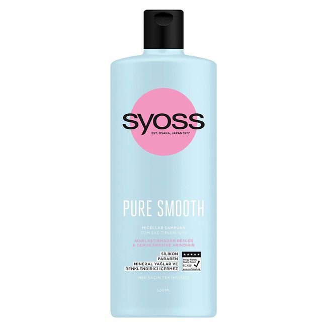 Syoss Pure Smooth - Ağırlaştırmadan Besleyen Micellar Şampuan 500 ml