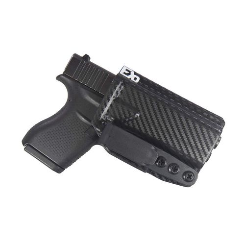 FDO Industries IWB Tuckable Kydex Holster Compatible with Glock 43/43x The Arbiter Series -Made in USA- (Carbon Fiber)