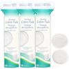 YOYOSOFT Round Cotton Puff, For Lotion, 2-Sided, 3-Layer Construction, 300 Sheets (100 Sheets x 3 Pieces), Suitable for Facial Beauty, Makeup Remover, Nail Remover, Makeup Cotton, No Pilling, Skin Care, 100% Cotton