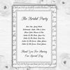 Off White Love Vows Romantic Script Wedding Double Sided Cover Order of Service