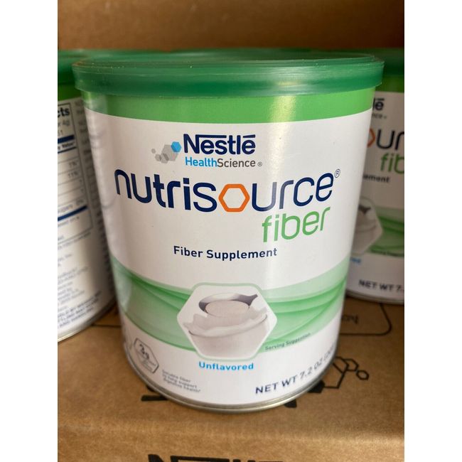 Nutrisource Fiber Powder, 7.2 Ounce Can, Unflavored, Fiber Supplement