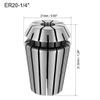 sourcing map ER20 1/4" Spring Collet Chuck for CNC Engraving Machine Lathe Milling Tool