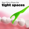 GUM Angled Flossers, Fresh Mint, 75 Count