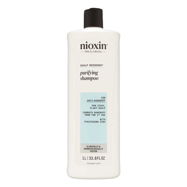 Nioxin Scalp Recovery Purifying Shampoo for Itchy Flaky Scalp 33.8oz/1 Liter
