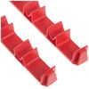 Ernst Manufacturing 6040 No-Slip Low-Profile Screwdriver Rail Set, 14 Tool, Red