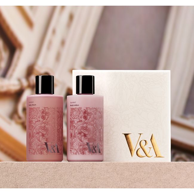 V&amp;A Scented Body Care Gift Set Herbacious Petal 2-piece set (Wash 200mL, Lotion 200mL) [Dawn Garden Fragrance]