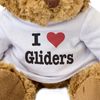 Big Red Egg I LOVE GLIDERS - Teddy Bear - Cute Soft Cuddly Adorable - Gift Present