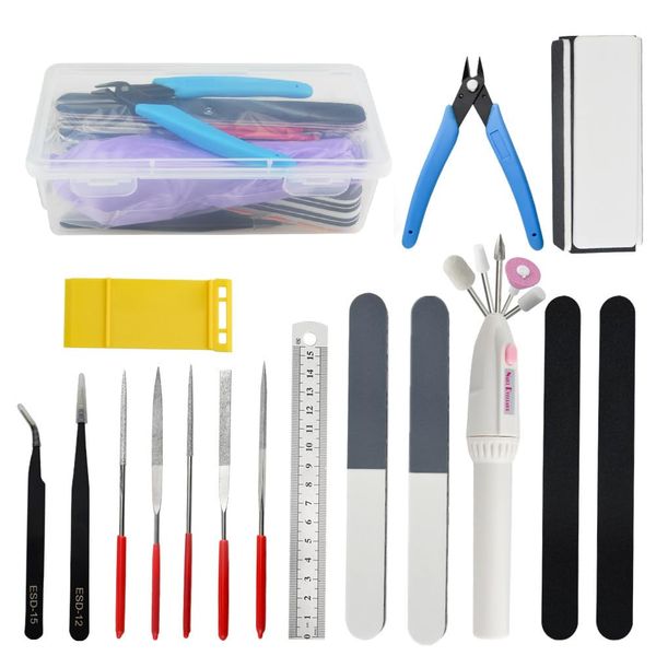 WMYCONGCONG 17 PCS Gundam Model Tools Kit Hobby Building Tools Craft Set for Basic Model Building Repairing and Fixing