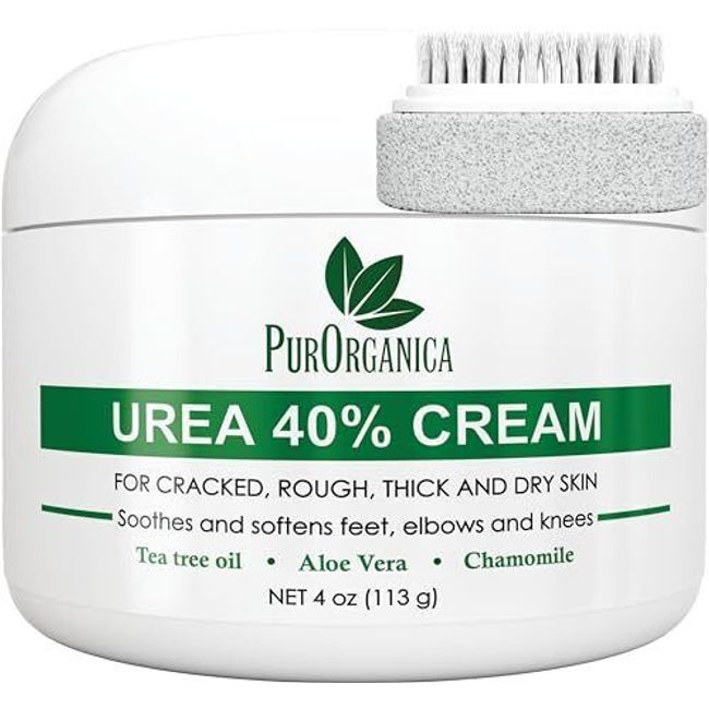 Urea 40% Foot Cream - Made in USA - Callus Remover - Moisturizes & Rehydrates...