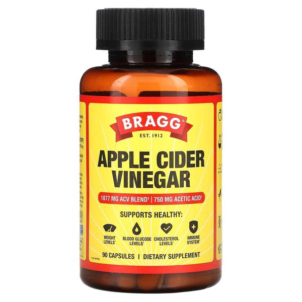 2 X Bragg, Apple Cider Vinegar , 90 Capsules