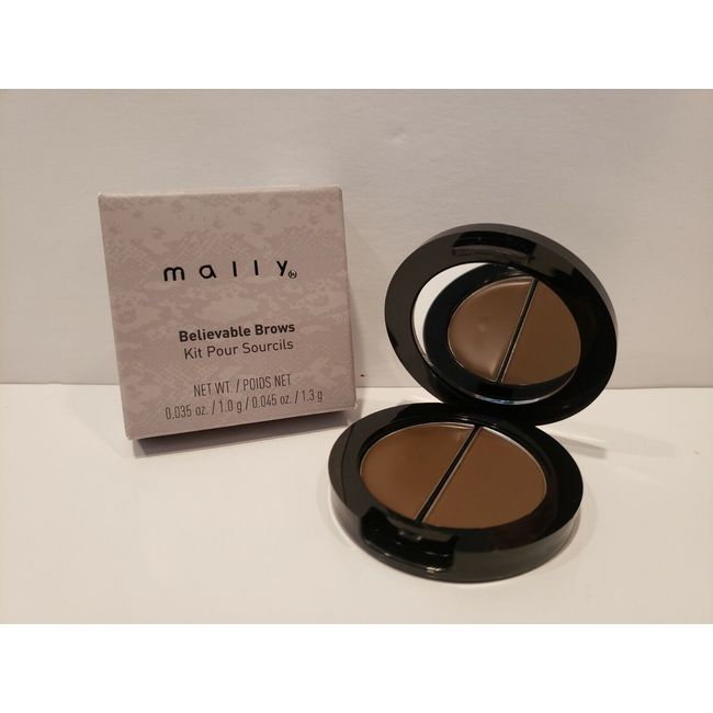 MALLY- Believable Brows Kit Pour Sourcils - Eyebrow Wax & Powder - Sable - NIB